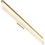 Lange Bathroom Vanity Light - Antique Brass / White