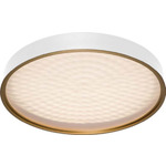 Pan Circular Flush Ceiling Light - Matte White / Acrylic