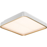 Pan Square Flush Ceiling Light - Matte White / Acrylic