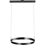 Prometheus Circle Chandelier - Satin Dark Gray / Acrylic