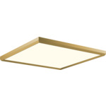 Skylight Flush Ceiling Light - Brushed Champagne / Acrylic