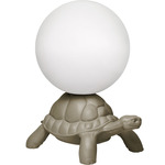 Turtle Carry Table Lamp - Dove Gray / White