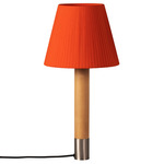 Basica M1 Table Lamp - Nickel / Red Amber Ribbon