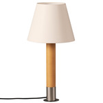 Basica M1 Table Lamp - Nickel / White Linen