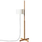 TMM Floor Lamp - Natural Oak / White