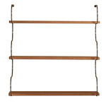 Onda Wall Shelf - Chrome / Oak