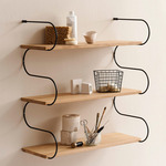 Onda Wall Shelf - Black / Oak