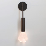 Dew Wall Sconce - Dark Oxidized / Frosted Clear