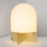 Dome Table Lamp - Brushed Brass / Frosted White