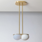Twin 4.0 Pendant - Brushed Brass / Oyster Palette