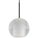Gracie Pendant - Black / Clear Frosted