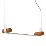Nastro Linear Pendant - Terracotta Cylinder / Beige