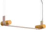 Nastro Linear Pendant - Ash / Eggshell