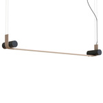 Nastro Linear Pendant - Sand Black / Eggshell