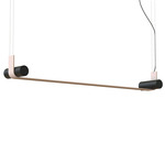 Nastro Linear Pendant - Sand Black / Eggshell