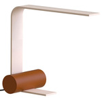 Nastro Table Lamp - Eggshell / Terracotta Cylinder