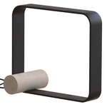 Nastro Ring Table Lamp - Concrete / Sand Black