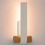 Nastro Vertical Wall Sconce - Ash / Beige