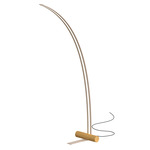 Nastro Arc Floor Lamp - Ash Cylinder / Beige