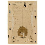 Lion Area Rug - Beige