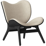 Conversation Piece Lounge Chair - Black Oak / White Sands