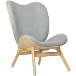Conversation Piece Lounge Chair - Light Oak / Sterling