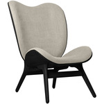 Conversation Piece Lounge Chair - Black Oak / White Sands
