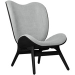 Conversation Piece Lounge Chair - Black Oak / Sterling