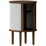 Audacious Side Table - Dark Oak / Sterling