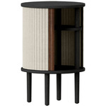 Audacious Side Table - Black Oak / White Sands