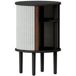 Audacious Side Table - Black Oak / Sterling