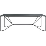 Same Same Linoleum Dining Table - Black / Black