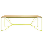 Same Same Oak Narrow Dining Table - Oak / Yellow