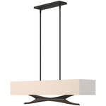 Moreau Linear Pendant - Black / Flax