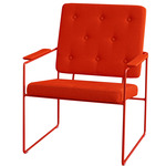 Swell Time Lounge Chair - Vermillion / Vermillion