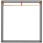 Less Mess Wardrobe Stand - Polished Brass / Black