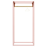 Less Mess Wardrobe Stand - Polished Brass / Pink