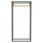 Less Mess Wardrobe Stand - Polished Brass / Dark Green