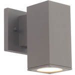 Cubix Outdoor Wall Sconce - Bronze / White