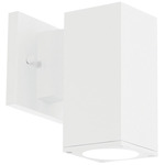 Cubix Outdoor Wall Sconce - White / White