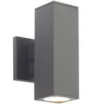 Cubix Outdoor Wall Sconce - Black / White