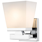 Astor Wall Sconce - Chrome / Etched Opal