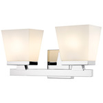 Astor Bathroom Vanity Light - Chrome / Etched Opal