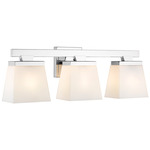 Astor Bathroom Vanity Light - Chrome / Etched Opal