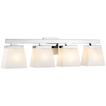 Astor Bathroom Vanity Light - Chrome / Etched Opal