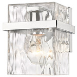 Bennington Wall Sconce - Chrome / Clear Water