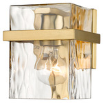 Bennington Wall Sconce - Modern Gold / Clear Water