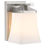 Darcy Wall Sconce - Brushed Nickel / Etched Opal