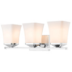 Darcy Bathroom Vanity Light - Chrome / Etched Opal