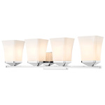 Darcy Bathroom Vanity Light - Chrome / Etched Opal